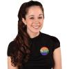 Beistle Ally Buttons – 6-Pack Round Rainbow Pin-Back Badges with Prismatic “ALLY” Text for LGBTQIA+ Support, Parades, Gay Pride Events, Advocacy, and Inclusive Visibility, 2”
