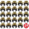Beistle Black & Gold Legacy Happy New Year’s Eve Party Supplies Assortment For 50 People – NYE Photo Booth Props – Hats, Tiaras, Horns, Necklaces