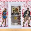 Beistle Bloody Wall Backdrop, Scary Blood-Splatter Halloween Photo Decoration, Zombie Crime Scene Wall-Covering for Haunted House Parties, 4′ x 30′(Bloody Wall)