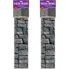 Beistle Bloody Wall Backdrop, Scary Blood-Splatter Halloween Photo Decoration, Zombie Crime Scene Wall-Covering for Haunted House Parties, 4′ x 30′(Stone Wall – 2 Piece)