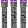 Beistle Bloody Wall Backdrop, Scary Blood-Splatter Halloween Photo Decoration, Zombie Crime Scene Wall-Covering for Haunted House Parties, 4′ x 30′(Stone Wall – 3 Piece)