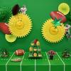 Beistle Boardstock Football Cupcake Stand, Sports Theme Dessert Holder for Game Day Party Supplies, Celebrating with You Since 1900(11.8″ x 11.8″ x 15″ (Pack of 2))
