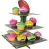 Beistle Boardstock Football Cupcake Stand, Sports Theme Dessert Holder for Game Day Party Supplies, Celebrating with You Since 1900(11.8″ x 11.8″ x 15″ (Pack of 2))