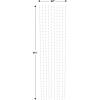 Beistle Clear Beaded Curtain, 6’6” x 12-24”- Hanging Doorway Beads, Room Divider for Door or Entryway, Party Supplies