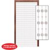 Beistle Clear Beaded Curtain, 6’6” x 12-24”- Hanging Doorway Beads, Room Divider for Door or Entryway, Party Supplies