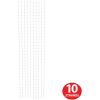 Beistle Clear Beaded Curtain, 6’6” x 12-24”- Hanging Doorway Beads, Room Divider for Door or Entryway, Party Supplies