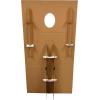 Beistle Convict Photo Booth Prop with Easel, Life Size Scary Halloween Party Decorations, Large Haunted House Photography Backdrop, Corrugated Cardboard, 6′ 1″ x 3′ 1½”