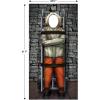 Beistle Convict Photo Booth Prop with Easel, Life Size Scary Halloween Party Decorations, Large Haunted House Photography Backdrop, Corrugated Cardboard, 6′ 1″ x 3′ 1½”