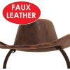 Beistle Cowboy Hat Headband For Western Square Dance Costume Accessories, Cowgirl Bachelorette Party Supplies, Celebrating With You Since 1900, Brown