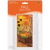Beistle Decorative Fall Door Covers, 5’ x 30”, 2 Pieces – Plastic for Indoor & Outdoor Use – Easily Display – Harvest Decorations, Pumpkin Front Door Cover, Fall Season Decor(Fall)