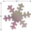 Beistle Fanci-Fetti Snowflakes, Winter Wonderland Opalescent Table Confetti & Christmas Decorations, Holiday Snow Decor for Holiday Party, 1 oz. Pkg.(Opalescent)