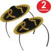 Beistle Fiesta Sombrero Headwear: Fiesta/Cinco de Mayo(Sombrero Headband – 2 Pack)