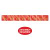 Beistle Foil Year Of The Snake Streamer, 6” x 6’- Chinese Lunar New Year Celebration Decorations, Festive Hanging Banner, Red and Gold Asian Party Supplies