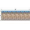 Beistle Football Field Backdrops, 4’ x 30’, 2 Pack – Backdrop for Parties, Photo Backdrop, Easy to Adhere Wall Covering, Photography Background, Sports Party Decoration, Game Day Decoration(Upper Deck Stadium)