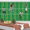 Beistle Football Field Backdrops, 4’ x 30’, 2 Pack – Backdrop for Parties, Photo Backdrop, Easy to Adhere Wall Covering, Photography Background, Sports Party Decoration, Game Day Decoration(Football Field)