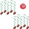 Beistle Football whirls hanging decorators(Football Whirls – (10 Pack))
