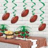 Beistle Football whirls hanging decorators(Football Whirls – (5 Pack))