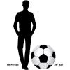 Beistle Giant Inflatable Soccer Ball Party Decorations for Sports Theme Birthday Celebration, 28″, Black/White