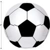 Beistle Giant Inflatable Soccer Ball Party Decorations for Sports Theme Birthday Celebration, 28″, Black/White