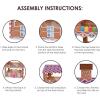 Beistle Gingerbread House Treat Holder, 17.5” x 11.75”- Candy Theme Holiday Party Supplies, Christmas Decorations