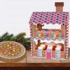 Beistle Gingerbread House Treat Holder, 17.5” x 11.75”- Candy Theme Holiday Party Supplies, Christmas Decorations