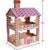 Beistle Gingerbread House Treat Holder, 17.5” x 11.75”- Candy Theme Holiday Party Supplies, Christmas Decorations