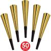 Beistle Gold New Year Star Assorted Party Kit for 50(Black/Gold)