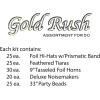 Beistle Gold Rush Assorted for 50