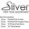 Beistle Happy New Year’s Eve Party Assortment For 50 People – NYE Hats, Tiaras, Noisemaker Horns, Necklaces