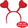 Beistle Heart Headband Party Boppers(Red)