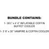 Beistle Inflatable Halloween Party Bundle- Buffet Cooler and Drink Holder