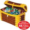Beistle Inflatable Treasure Chest Coolers, 3 Pack, 17” x 24”, Each Holds Approx. 48 12oz. Cans – Drink Cooler, Pirate Party Decorations, Pirate Decorations, Inflatable Cooler for Parties