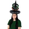 Beistle Inflatable Witch Hat Ring Toss Game, 18.5″ & 9″-10″, Black/Orange/Purple/Green
