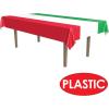 Beistle International Tablecover, 54” x 108” – Plastic Table Cloth, Rectangular Tablecloth, Italian Decorations, Mexican Tablecloth, Cinco De Mayo Decorations, Red/White/Green