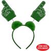 Beistle Kitchen 2 Piece #1 Headband Boppers With Marabou,(Green/White)