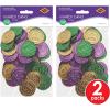 Beistle Mardi Gras Plastic Coins(Mardi Gras Plastic Coins – 2 Pack)