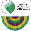Beistle Mardi Gras Polyester Fabric Bunting Banner(Mardi Gras Fabric Bunting – B)