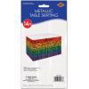 Beistle Metallic Plastic 1 Ply Rainbow Table Skirt Pride Decorations LGBQT Tableware, 30″ x 14′, Red/Orange/Yellow/Green/Blue/Purple