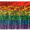 Beistle Metallic Plastic 1 Ply Rainbow Table Skirt Pride Decorations LGBQT Tableware, 30″ x 14′, Red/Orange/Yellow/Green/Blue/Purple