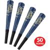 Beistle Midnight New Year Party Assortment Guests, Hi-Hats, 25 Fringed Tiaras, and 50 Horns, Elegant NYE Favors for Celebrations and Events, One Size, Blue/Gold