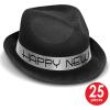 Beistle New Years Hats, One Size, Black/Silver