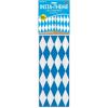Beistle Oktoberfest Backdrop, Oktoberfest Photo Backdrop for Insta-Theme Photo Booth, Bavarian Blue & White German Wall Decor for Parties, 4’ x 30’