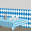 Beistle Oktoberfest Backdrop, Oktoberfest Photo Backdrop for Insta-Theme Photo Booth, Bavarian Blue & White German Wall Decor for Parties, 4’ x 30’
