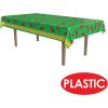Beistle Orange & Black Stripes Tablecover(Chili Pepper)