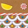 Beistle Orange & Black Stripes Tablecover(Gingerbread House)