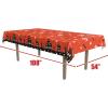 Beistle Orange & Black Stripes Tablecover(Haunted House)