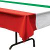 Beistle Orange & Black Stripes Tablecover(International – Italian)