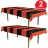 Beistle Orange & Black Stripes Tablecover(Orange & Black Stripes)