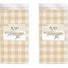 Beistle Orange & Black Stripes Tablecover(Plaid)