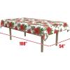 Beistle Orange & Black Stripes Tablecover(Poinsettia)
